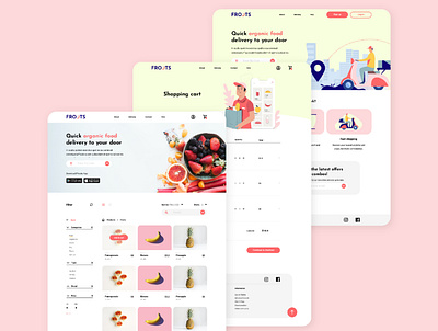 Web Grocery Store desktop ecommerce groceries grocery grocery app kit organic store shopping sketch store store app store design ui kit ui kit design web xd