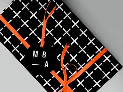 Branding Package black and white branding coming soon museum orange packaging packagingpro print wrapping paper