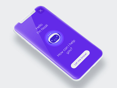 Chatbot App Concept app bot chatbot concept idea messenger minimal mobile mockup ux vector