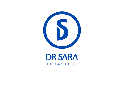 Dr Sara Al Basteki branding clean dentist doctor feminine friendly illustration logo minimal personal logo soft