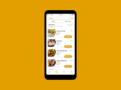 Search result of a food delivery App app app ui challenge daily ui dailyui design dishes e comerce food food app food delivery search search result ui ux