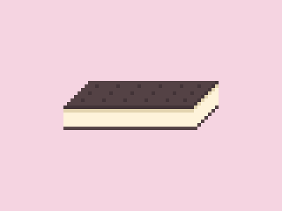 Ice Cream Sandwich dessert gif icecream illustration pixel