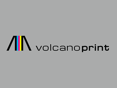 Volcano Print Logo design logo