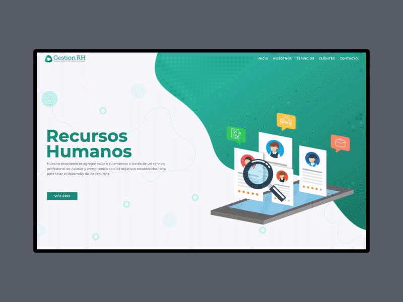 Gestion RH | Animation adobe photoshop adobe xd animation css3 design html5 human resources illustration js responsive design rrhh ui ui design ux website