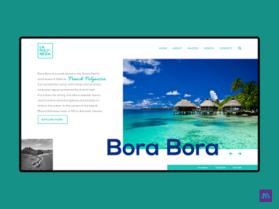 Concept home page | Bora Bora adobe photoshop adobe xd bora bora concept concept design conceptual design home page ui ui design ux web website xd