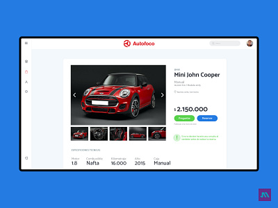 Autofoco | Dashboard redesign