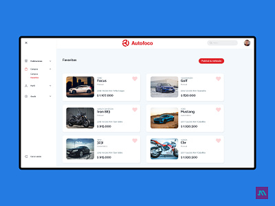 Autofoco | Dashboard redesign
