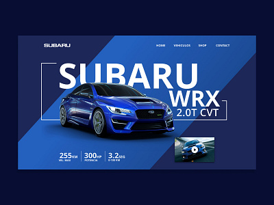 Subaru | Design UI/UX adobe photoshop adobe xd car conceptual design experimental subaru ui ui design uidesign ux uxdesign web webdesign website xd