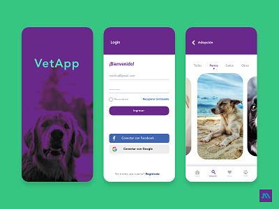 Vet App | UI/UX Design adobe xd app interaction mobile pet pet care ui uidesign ux uxdesign vet veterinary