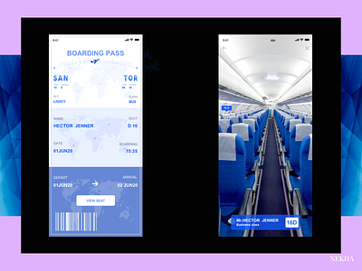 Boarding pass 23 B abstract app boardingpass branding desgin c4d creative dailyui desgin dribbble flat illustrarion illustrartor logo typography ui ux vector web website