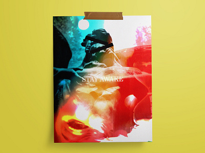 Stay Awake | Poster Design abstract angel colorful design photoshop poster poster art poster design typographic unsplash