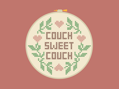 Couch Sweet Couch couch covid crochet home needlepoint stay home