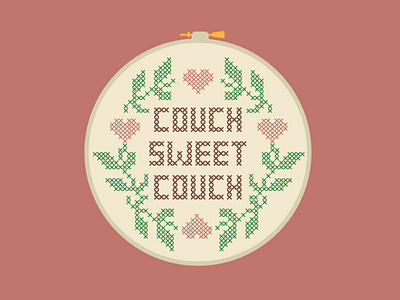 Couch Sweet Couch couch covid crochet home needlepoint stay home