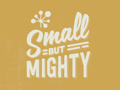Small but Mighty mighty retro small type