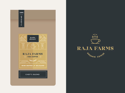 Raja Farms coffee hawaii monoline royal
