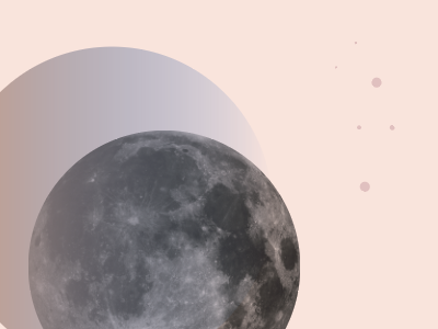 Mooned gradient moon planets