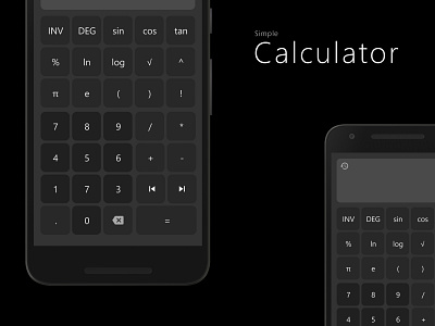 Simple Calculator Design Template - CC calculator design figma layout minimal mobile ui ui