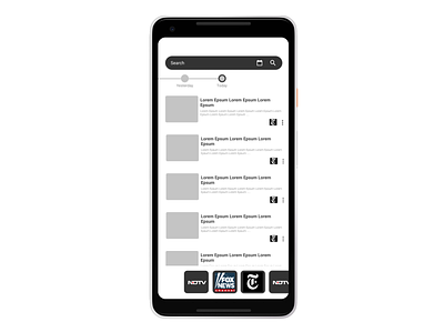 News App Layout android design figma mobile ui news app news design news feed newspaper ui