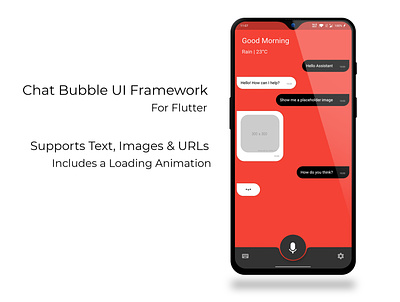 Chat Bubble UI Framework - Flutter android android app chat chat app chatbot chatting design figma layout mobile ui ui uidesign