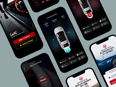 Mobile App: Car Remote iOS Android UI android app car android ui car connect car ios ui car remote car ui ios app mobile app ui