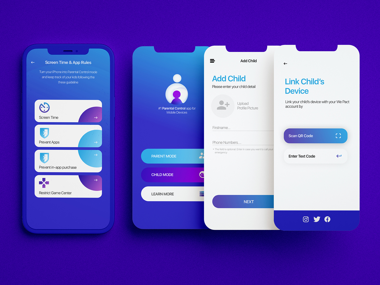 Mobile App: iOS Android UI Child care by Bean Nguyen on Dribbble