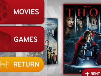 Redbox Kiosk Welcome Screen