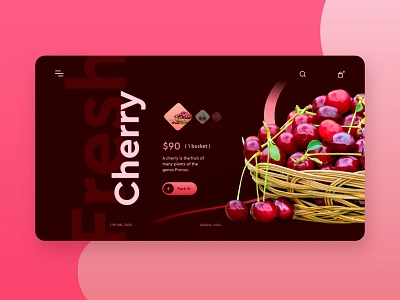 Cherry Store landing page behance design designer logo logodesign ui uidesign uidesigner uidesignpatterns uiux ux uxdesign uxresearch uxui webdesign webdesigner webdevelopment