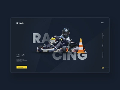 Racing UI concept. behance branding clean ui design designer digital marketing logodesigns minimal ui typogaphy ui ui trends uidesigns uiux ux uxdesigns uxresearch uxui webdesign webdesinger