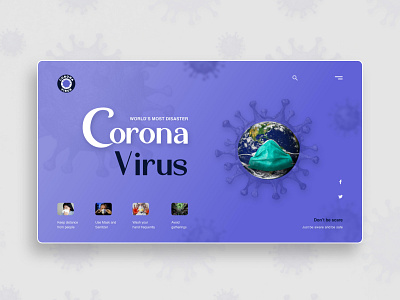 Corona Virus UI concept.. behance branding clean ui deisgner design development logo logo designer ui ui designers ui inspirations uidesign uiux ux uxdesign uxresearch webdesigner webdesigns