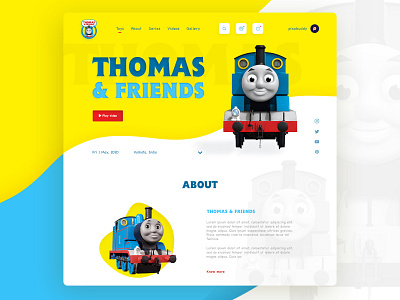 Thomas & friends UI design concept