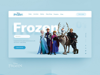 Frozen UI design concept