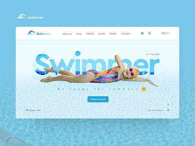 Swimmer UI design concept behance designer designs logo designs summer swim swimmers swimming swimmingpool ui designer ui designs ui kit uiux ux designer ux research ux ui ux ui design uxdesign web designer webdesign