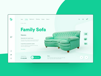 Sofa UI design concept