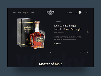Jack Daniel's UI design concept