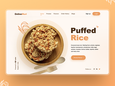 Online Muri UI Design app design behance branding clean ui design app designs illustration instagram logodesign minimalism orange puffed rice typography uidesign uiux ux design web app web ui webdesign website