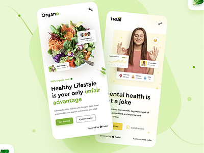 Organo & Heal Mobile UI Design 🥬