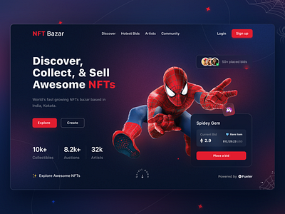 Spidey NFT UI Design