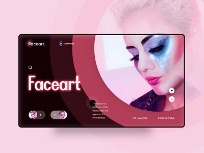 Faceart UI behance design designer dribbble instagram landing page logo logodesign minimal simple ui uidesign uiinspiration uiux ux ux ui uxdesign web webdesign website