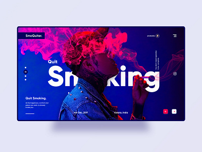 SmoQuiter UI adobe adobe photoshop adobexd behance brand design designs instagram logo logo design smoking ui ui ux uidesign uiux ux uxdesign uxui web webdesign webdevelopment