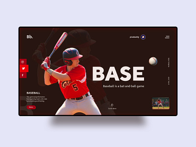 Baseball UI behance design dribbble dribbble invite inspiration instagram logo simple design trending ui uidesign uiux ux uxdesign uxui web web design web development webdesign website