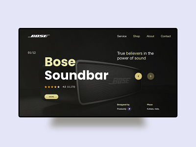 Bose redesign ui concept