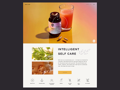 Moon Juice Website Redesign adobe adobe xd branding design interface logo ui ux web design website