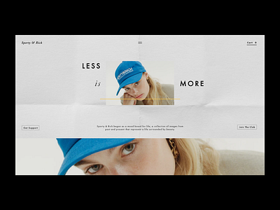 Sporty & Rich Website Redesign adobe adobe xd branding design interface logo ui ux web design