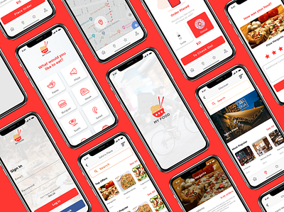 My Food App adobe xd app design food app mobile app ui design ux
