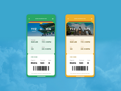 Daily UI - 023. Boarding Pass 100 challenge 100 ui challenge daily ui daily ui challenge flight ticket mobile ticket ticket tickets ui ui challenge