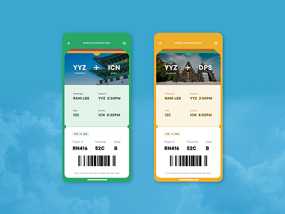 Daily UI - 023. Boarding Pass