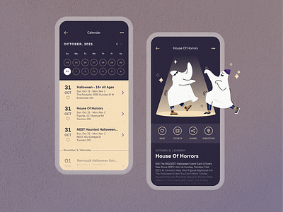 Daily UI - 041. Events (Halloween edition)