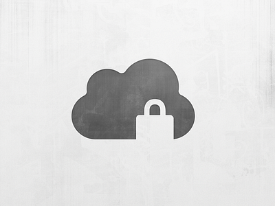 Cloud Security Logo cloud glyph icon logo security