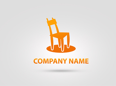 Chair branding design flat logo vector