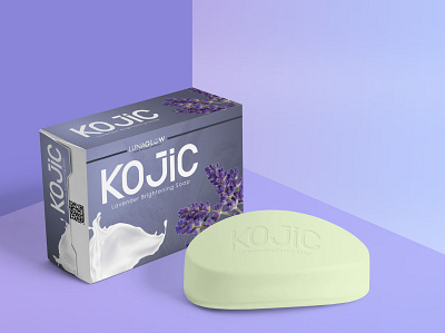 Kojic Soap branding design lavender milksoap product design soap soapbox